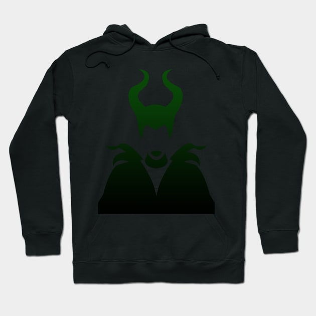 Maleficent Ombre / Green and Black Hoodie by ijsw